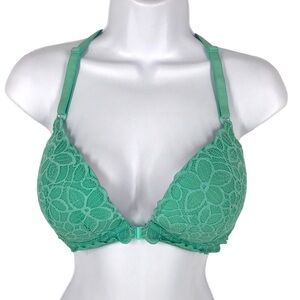 Pink Victoria's Secret  Date Racer Back Bra Green Size 34DD
